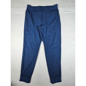 Original Penguin Sport Mens Joggers Insignia Blue Recycled Polyester Pants M NWT